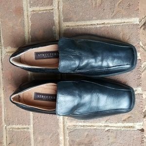Structure Black loafers, made in Italy, Italian size 7 1/2 D